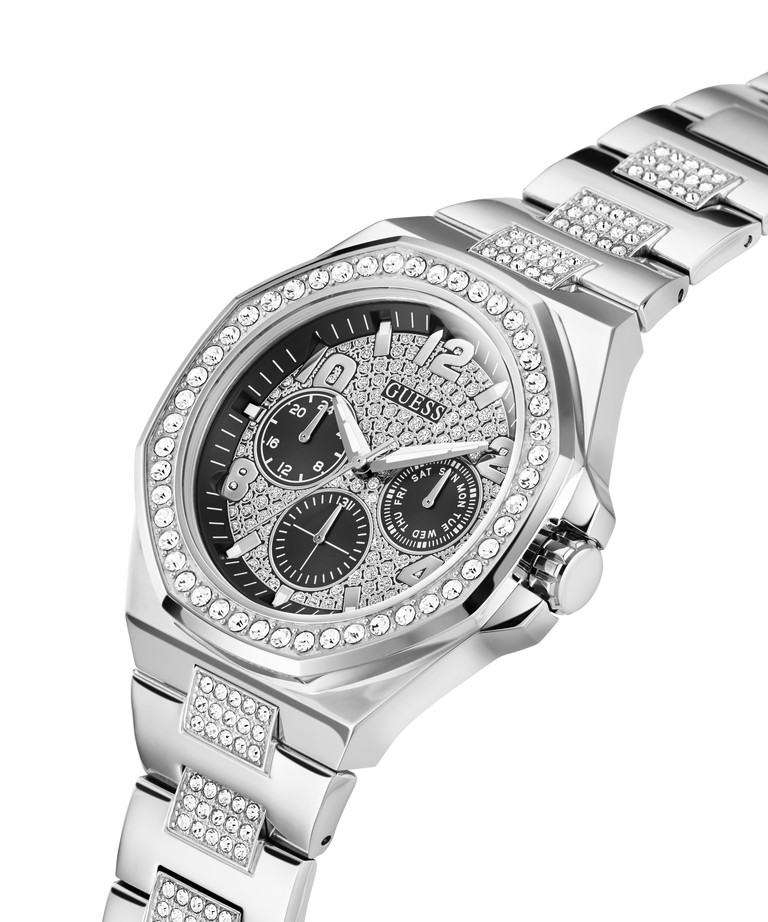 GW0785G3 GUESS Mens Silver Tone Multi-function Watch lifestyle