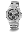 GW0785G3 GUESS Mens Silver Tone Multi-function Watch angle