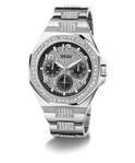 GW0785G3 GUESS Mens Silver Tone Multi-function Watch angle