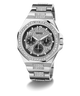 GW0785G3 GUESS Mens Silver Tone Multi-function Watch angle