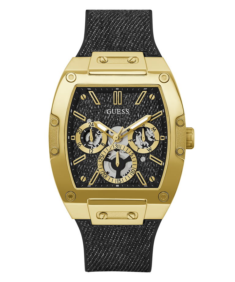 Guess Mens Phoenix Black Gold Tone Multi-Function Watch - GW0786G1 GUESS Guess Mens Phoenix Black Gold Tone Multi-Function Watch - GW0786G1 GUESS