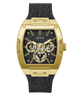 GW0786G1 Guess Mens Black Gold Tone Multi-function Watch