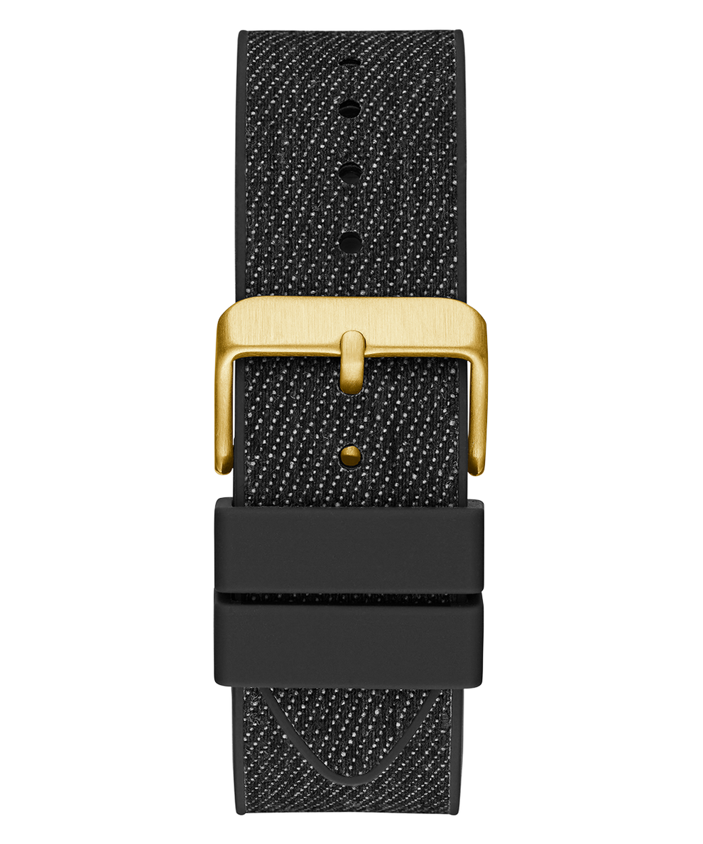 GW0786G1 Guess Mens Black Gold Tone Multi-function Watch back view