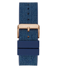 GW0786G2 GUESS Mens Blue Rose Gold Tone Multi-function Watch back view