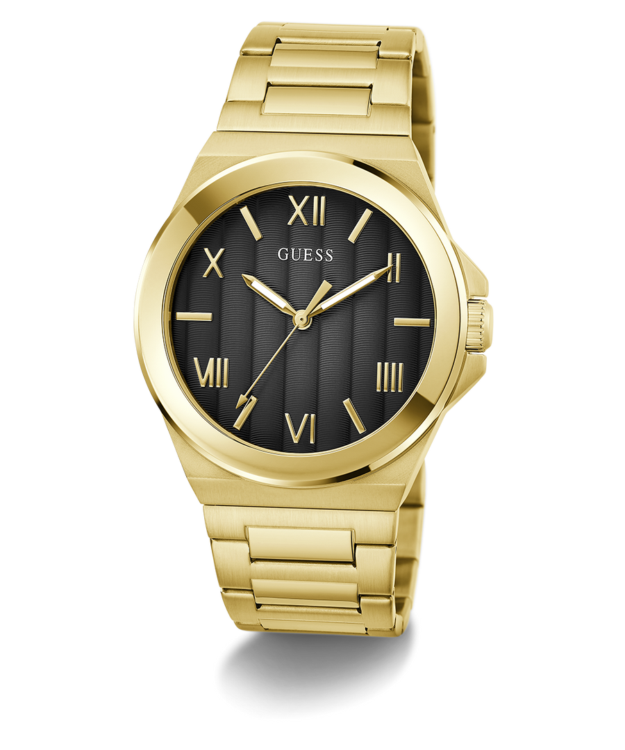 GW0789G2 GUESS Mens Gold Tone Analog Watch angle