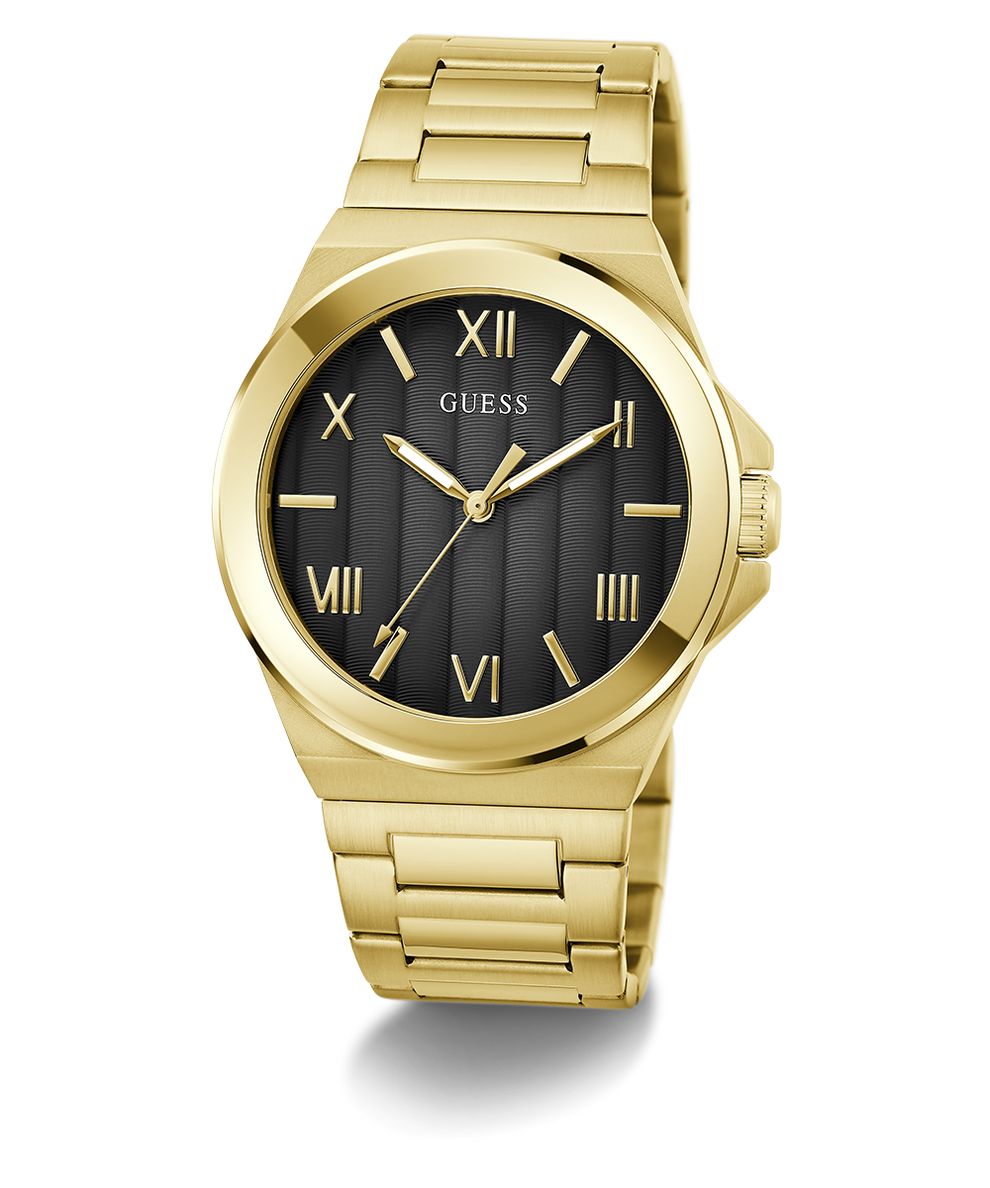 GW0789G2 GUESS Mens Gold Tone Analog Watch angle