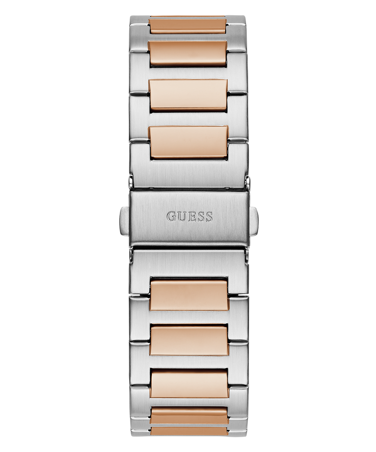 GW0789G4 GUESS Mens 2-Tone Silver Tone Analog Watch back