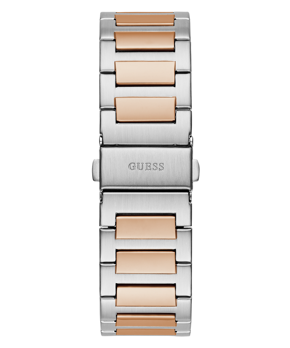 GW0789G4 GUESS Mens 2-Tone Silver Tone Analog Watch back