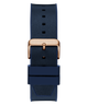 GW0791G2 GUESS Mens Blue 2-Tone Multi-function Watch back view