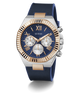 GW0791G2 GUESS Mens Blue 2-Tone Multi-function Watch angle