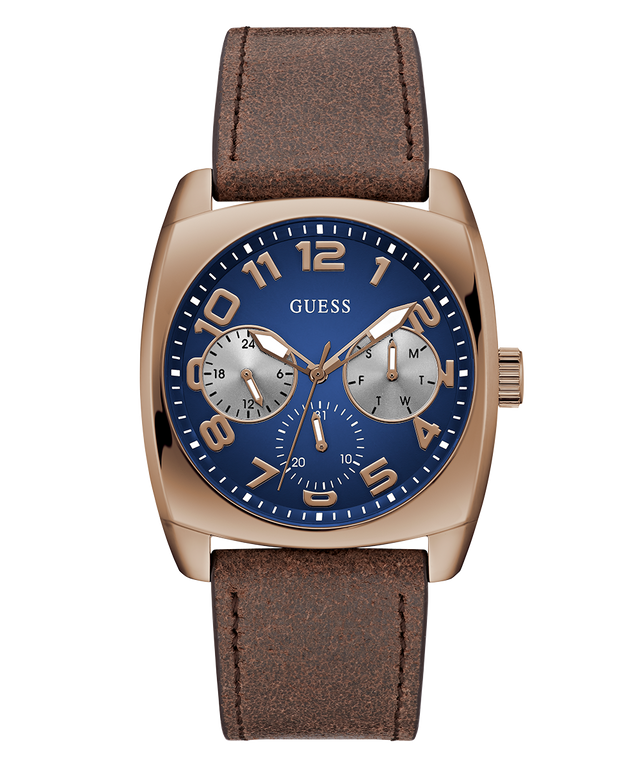 GW0792G4 GUESS Mens Brown Coffee Multi-function Watch