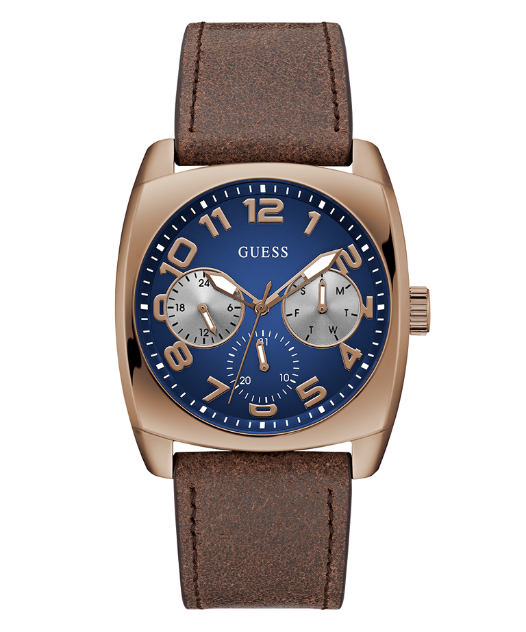 GW0792G4 GUESS Mens Brown Coffee Multi-function Watch