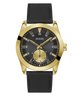 GW0793G2 Guess Mens Black Gold Tone Multi-function Watch