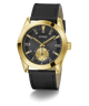 GW0793G2 Guess Mens Black Gold Tone Multi-function Watch angle