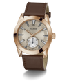 GW0793G3 GUESS Mens Brown Rose Gold Tone Multi-function Watch angle