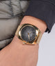 GW0794G2 GUESS Mens Gold Tone Analog Watch watch on model