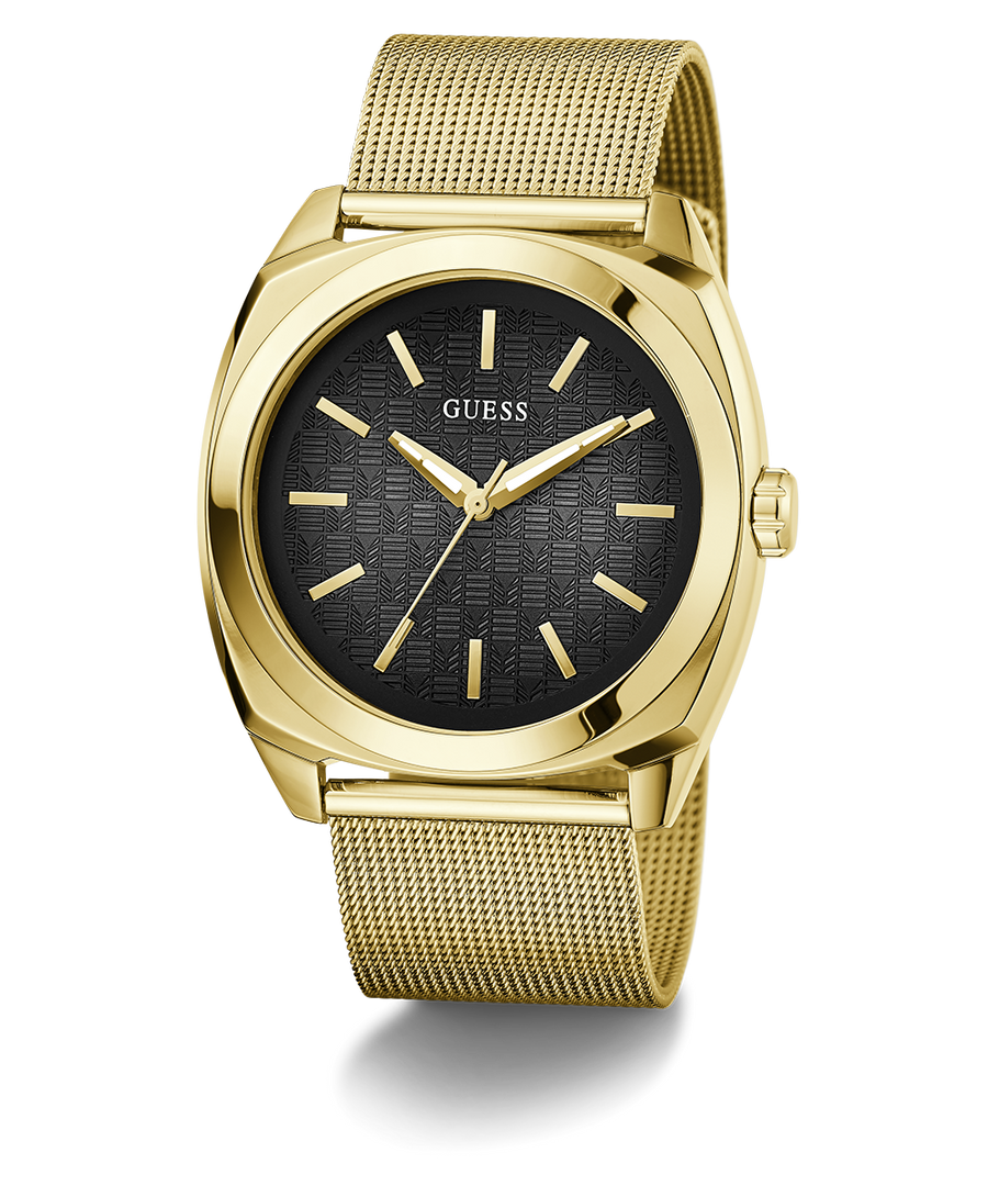 GW0794G2 GUESS Mens Gold Tone Analog Watch angle