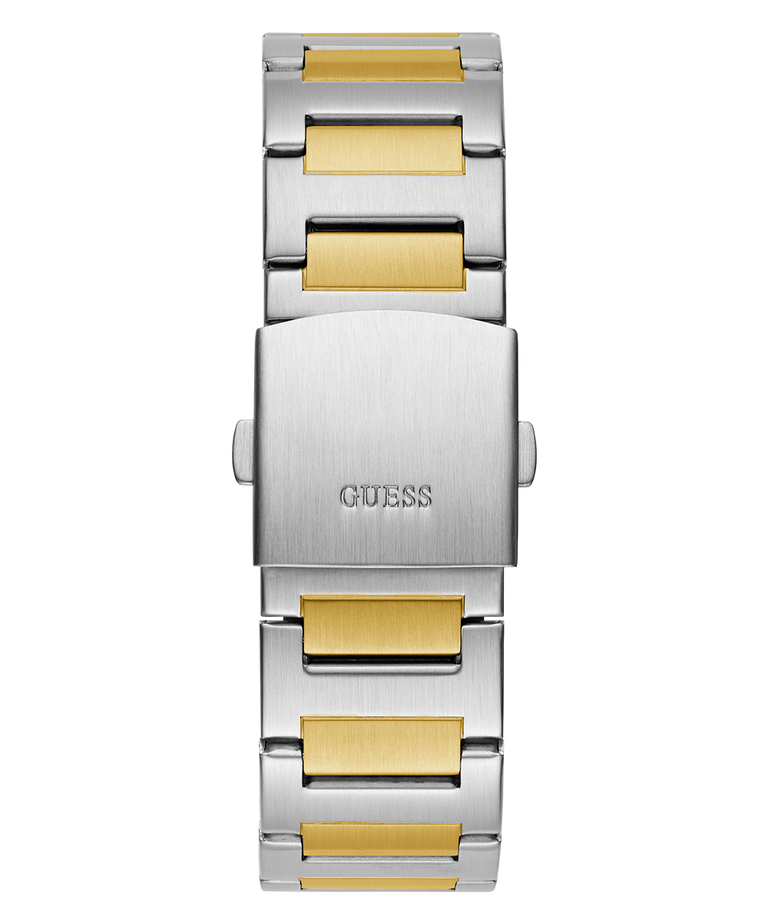 GW0795G1 GUESS Mens Silver Tone Multi-function Watch back