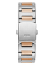 GW0795G2 GUESS Mens 2-Tone Silver Tone Multi-function Watch back view