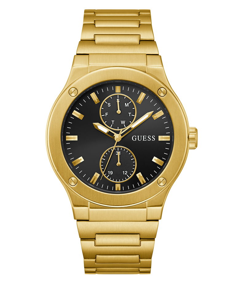 GW0795G4 GUESS Mens Gold Tone Multi-function Watch