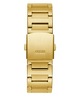 GW0795G4 GUESS Mens Gold Tone Multi-function Watch back view