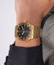 GW0795G4 GUESS Mens Gold Tone Multi-function Watch watch on wrist