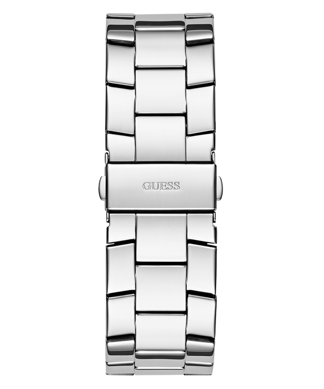 GW0796G1 GUESS Mens Silver Tone Multi-function Watch back view