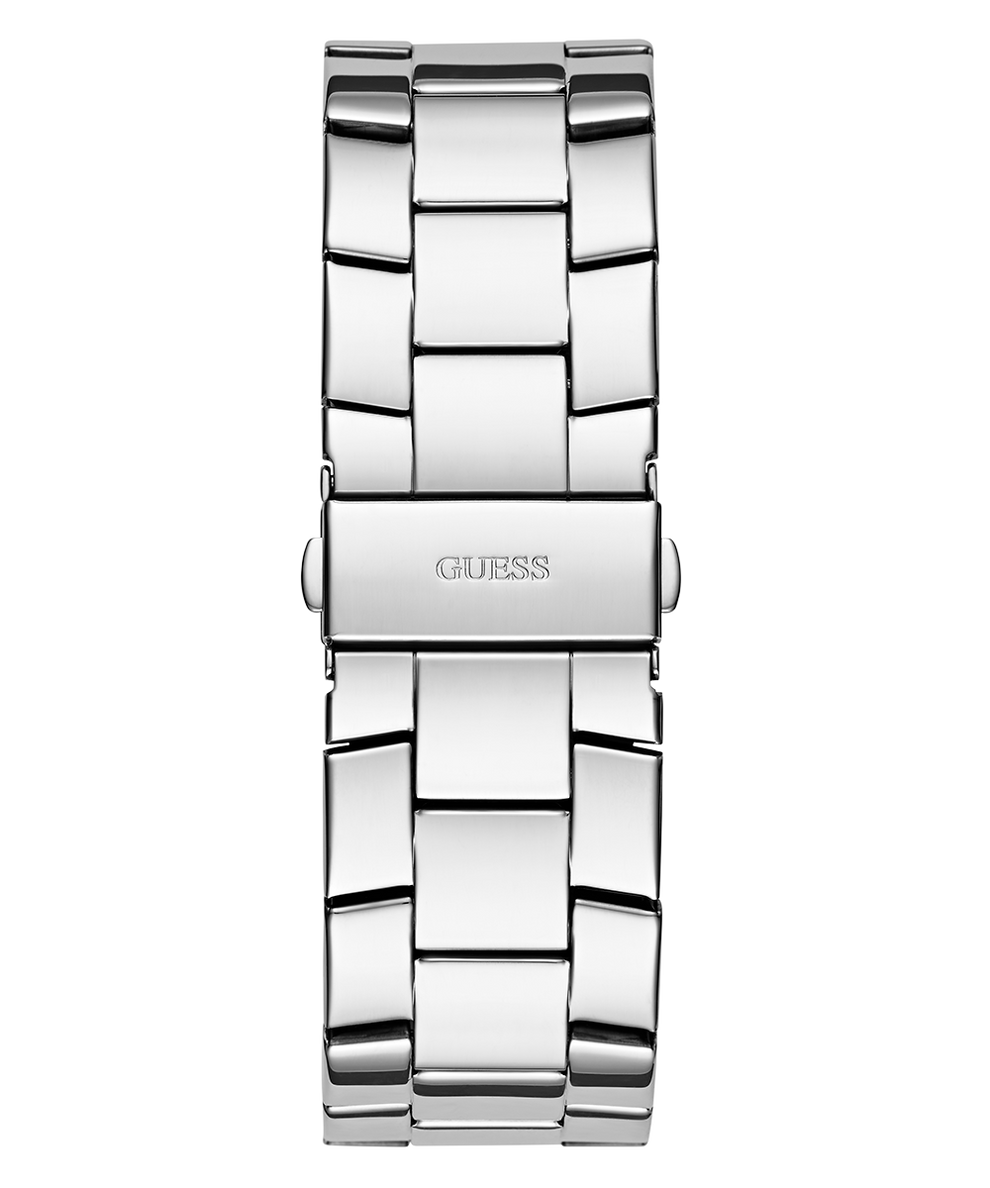 GW0796G1 GUESS Mens Silver Tone Multi-function Watch back view