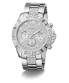 GW0796G1 GUESS Mens Silver Tone Multi-function Watch angle