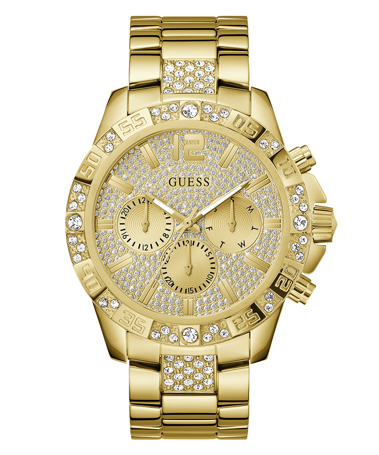 Guess Gents Majesty Crystal Set Gold Dial/Case & Band Watch - GW0796G2 GUESS Guess Gents Majesty Crystal Set Gold Dial/Case & Band Watch - GW0796G2 GUESS