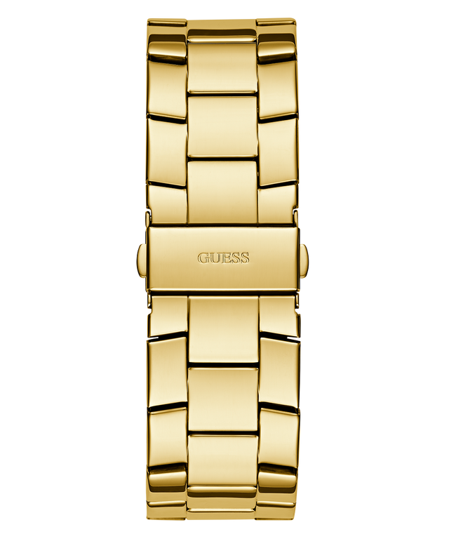 GW0796G2 GUESS Mens Gold Tone Multi-function Watch back view