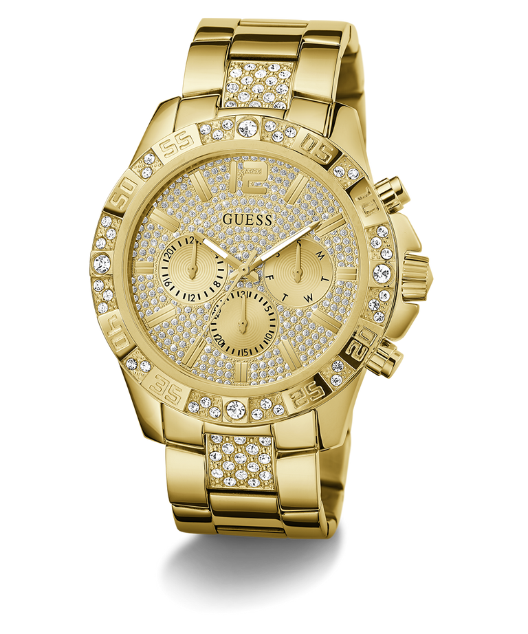 GW0796G2 GUESS Mens Gold Tone Multi-function Watch angle