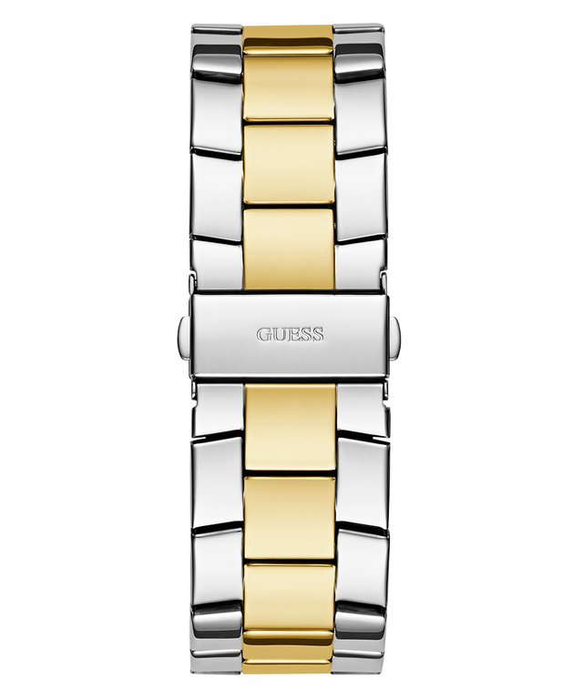 GW0796G3 GUESS Mens 2-Tone Multi-function Watch back view