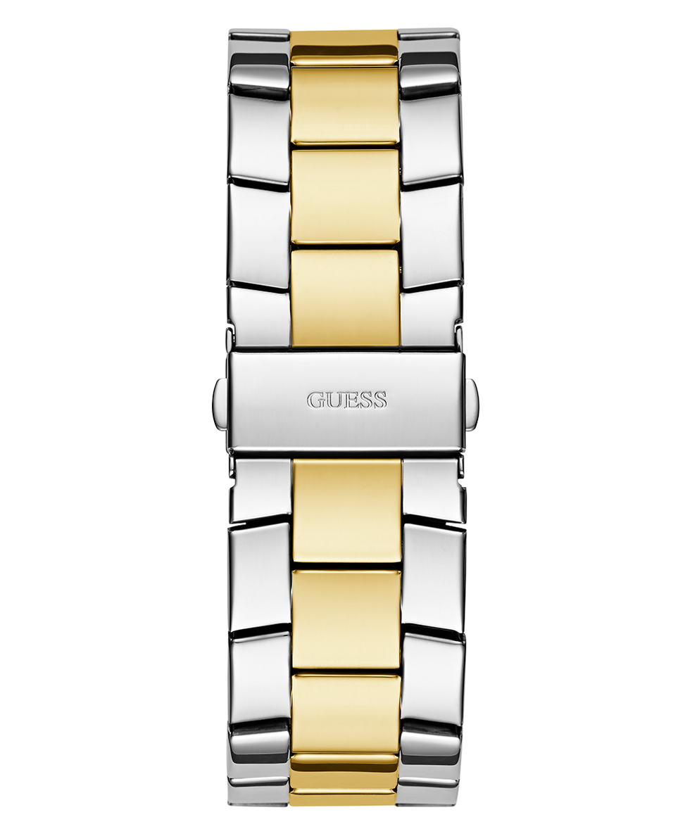 GW0796G3 GUESS Mens 2-Tone Multi-function Watch back view