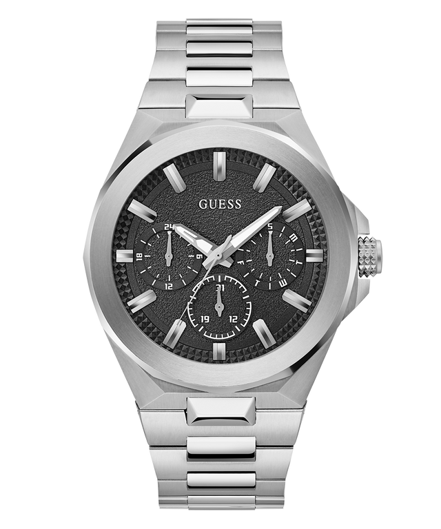 GW0798G1 GUESS Mens Silver Tone Multi-function Watch