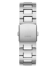 GW0798G1 GUESS Mens Silver Tone Multi-function Watch back view