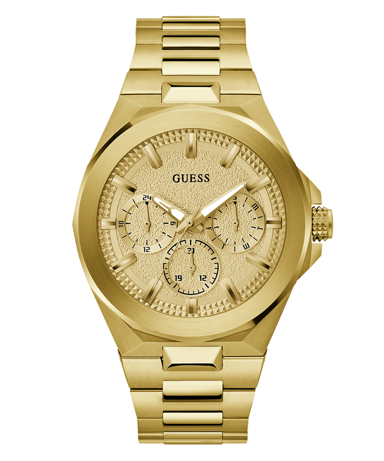 GW0798G2 GUESS Mens Gold Tone Multi-function Watch