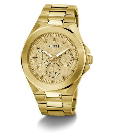 GW0798G2 GUESS Mens Gold Tone Multi-function Watch angle