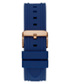 GW0799G2 GUESS Mens Blue 2-Tone Multi-function Watch back view