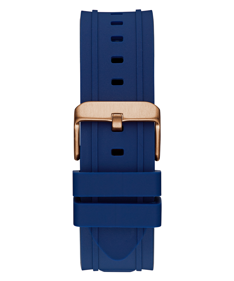 GW0799G2 GUESS Mens Blue 2-Tone Multi-function Watch back view