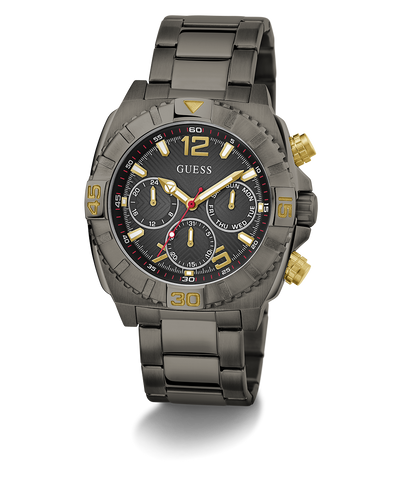 GW0800G2 GUESS Mens Gunmetal Multi-function Watch angle