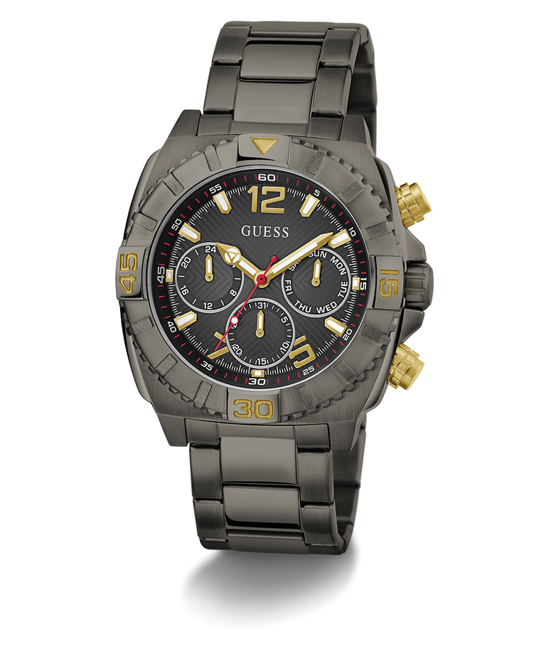 GW0800G2 GUESS Mens Gunmetal Multi-function Watch angle