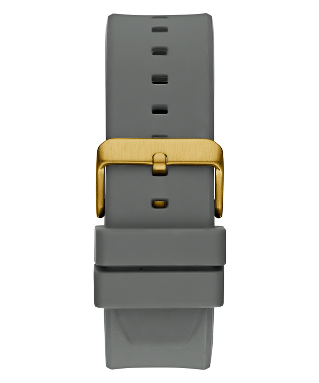 GW0803G1 GUESS Mens Gray Gold Tone Multi-function Watch back view