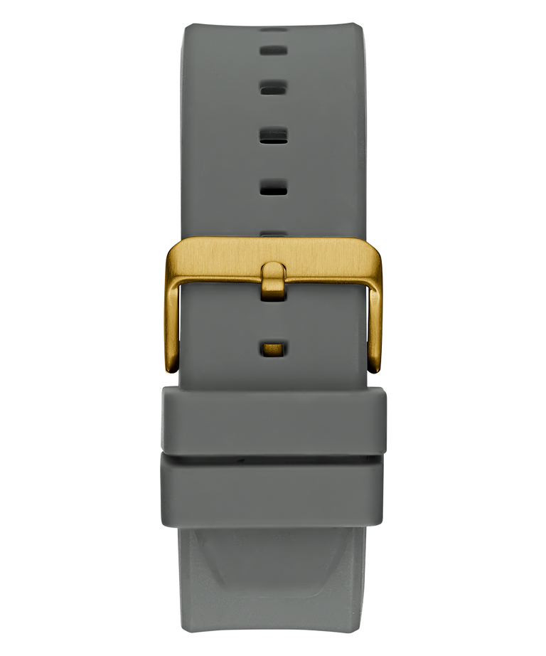 GW0803G1 GUESS Mens Gray Gold Tone Multi-function Watch back view