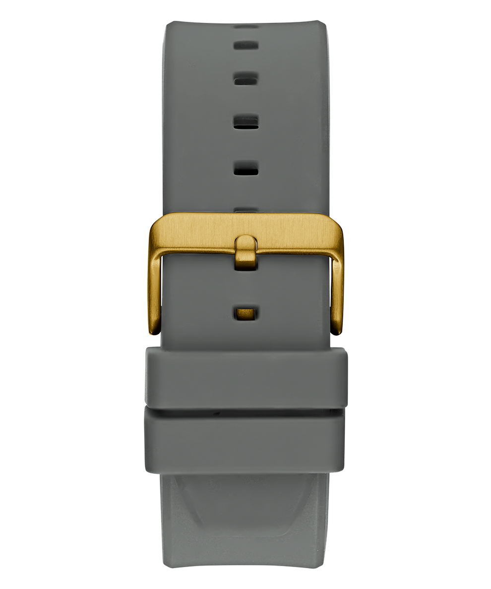 GW0803G1 GUESS Mens Gray Gold Tone Multi-function Watch back view