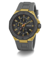 GW0803G1 GUESS Mens Gray Gold Tone Multi-function Watch angle