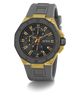 GW0803G1 GUESS Mens Gray Gold Tone Multi-function Watch angle