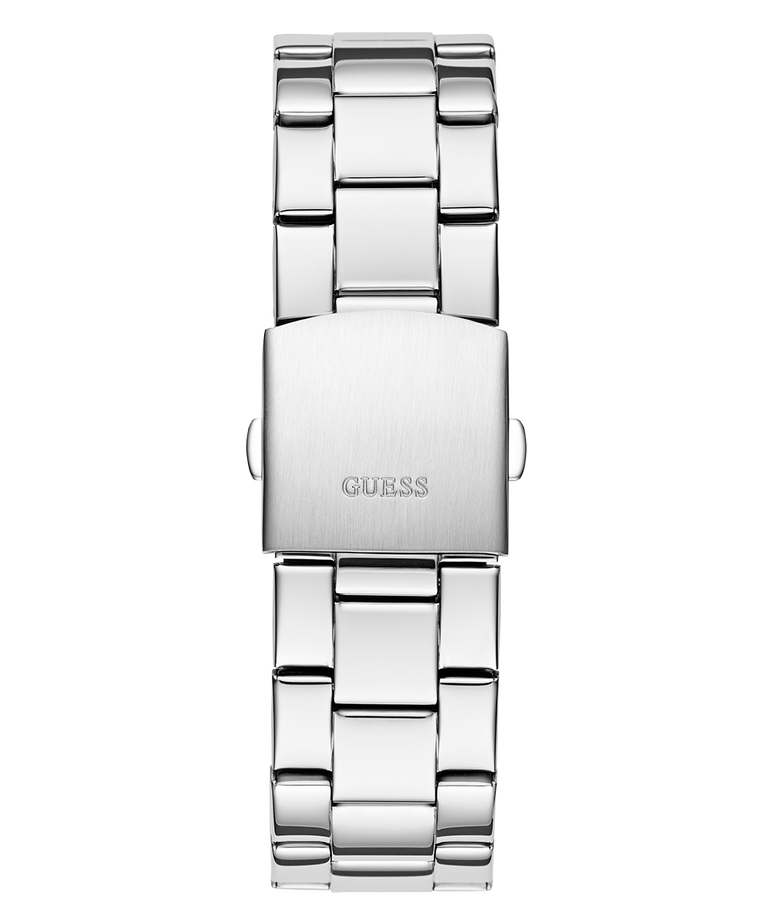 GW0804G2 GUESS Mens Silver Tone Analog Watch back