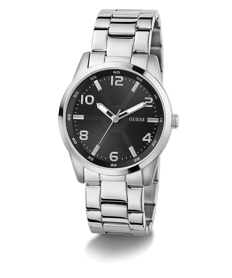 GW0804G2 GUESS Mens Silver Tone Analog Watch angle