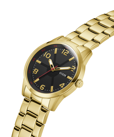 GUESS Mens Gold Tone Analog Watch GW0804G3 lifestyle angle